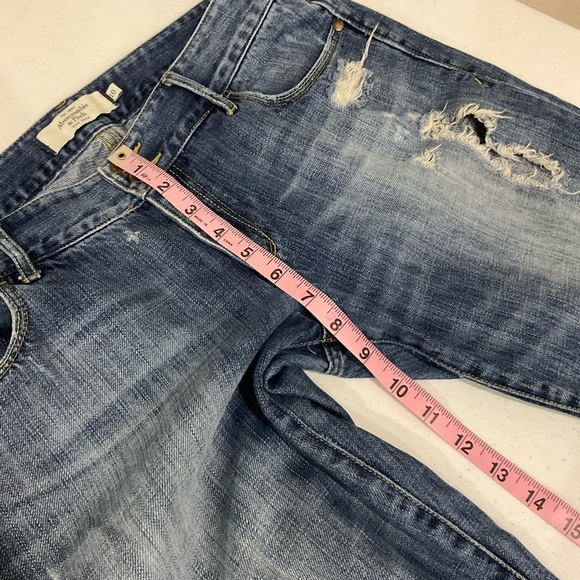 Vintage Abercrombie & Fitch Distressed Jeans Med Wash Women’s Size 10 - Picture 10 of 14